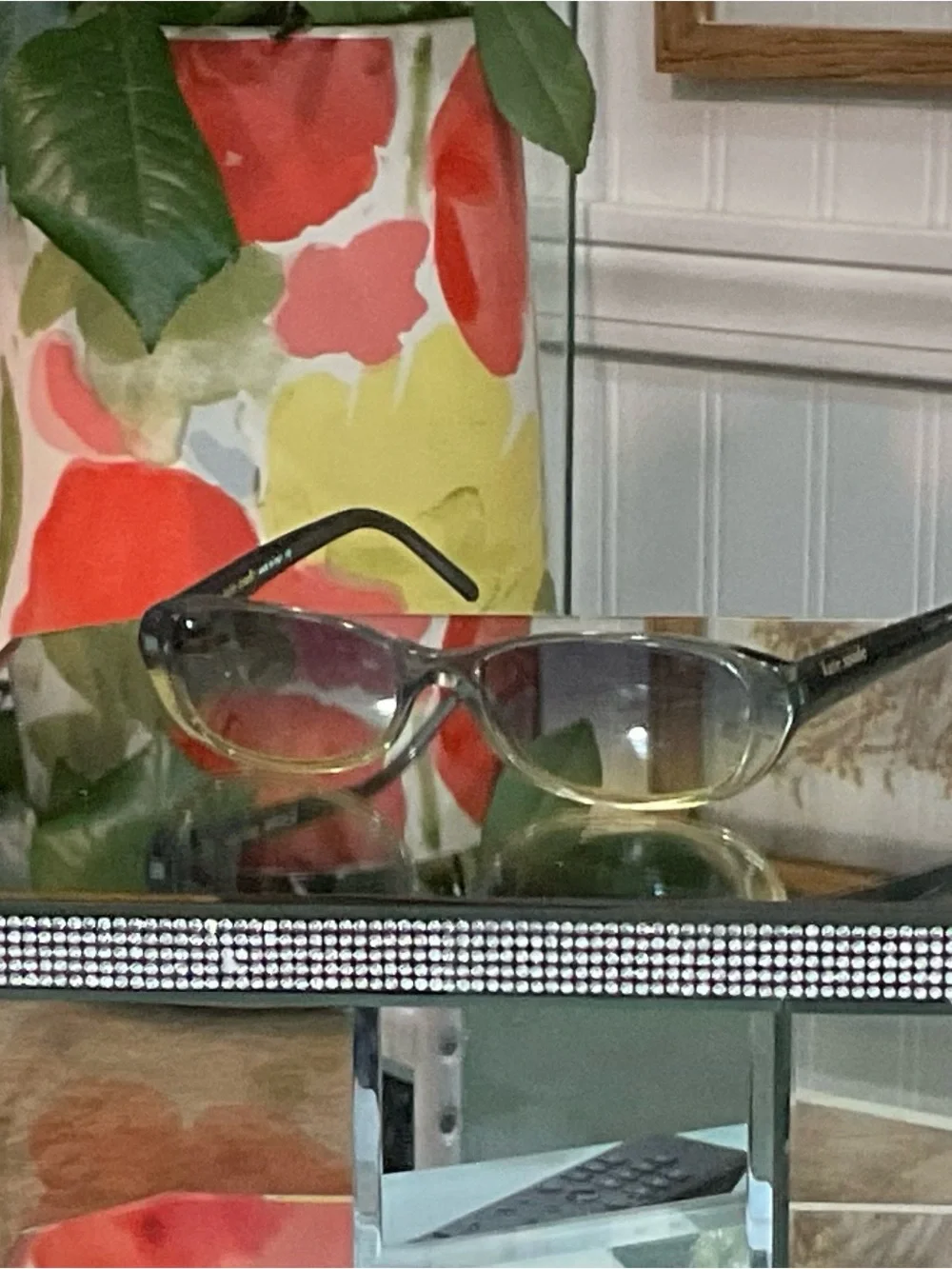 KATE SPADE OLIVE GREEN TRANSLUCENT SUNGLASSES